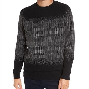 SLATE & STONE Block Pattern Wool Sweater